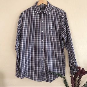 Van Heusen Classic Fit plaid ButtonDown shirt LS S/P 14-14 1/2